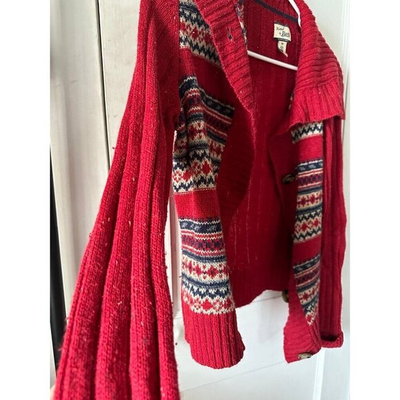 Knitted by Bass Women’s size medium red sweater - Picture 5 of 8